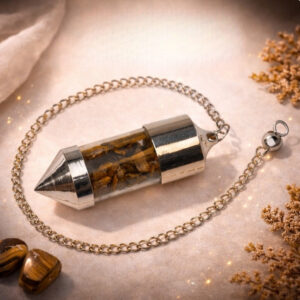 Tiger Eye Bottle Dowsing Pendulum