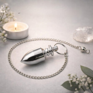 Energized Silver Metal Divine Directional Pendulum