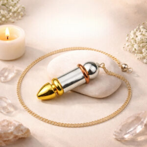 Energized Bronze, Silver, Golden Combination Dowsing Pendulum