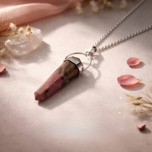 Rhodonite Double Terminated Pendant