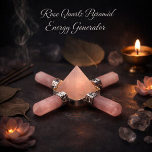 Rose Quartz Pyramid Energy Generator
