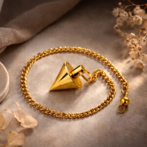 Golden Color Cone Shape Metal Pendulum