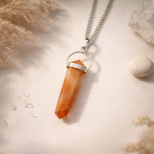 Red Carnelian Double Terminated Pendant