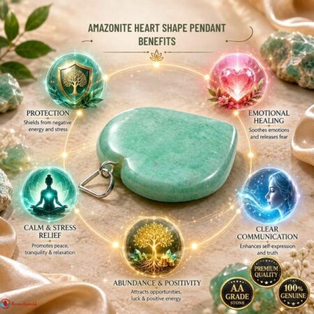 Amazonite Heart Shape Pendant
