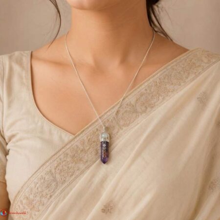 Amethyst 7 Chakra Clear Quartz Ball
