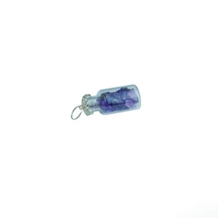 Amethyst Chip Stone Bottle Pendant