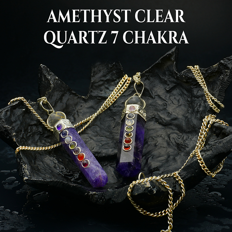 Amethyst best sale chakra necklace