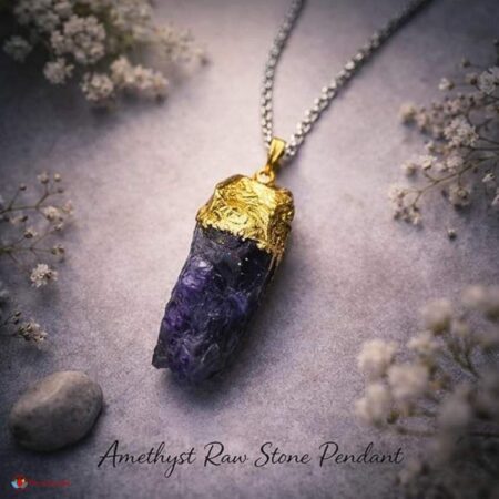 Amethyst Raw Stone Pendant