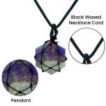 Amethyst Thread Cage Wrapped Pendant