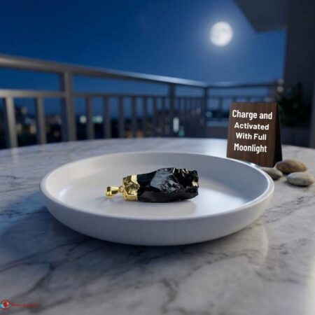 Black Onyx Raw Stone Pendant