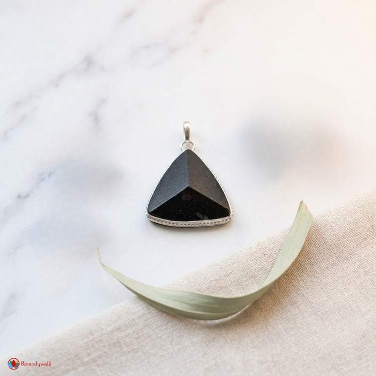 Black Tourmaline Frame Pendant