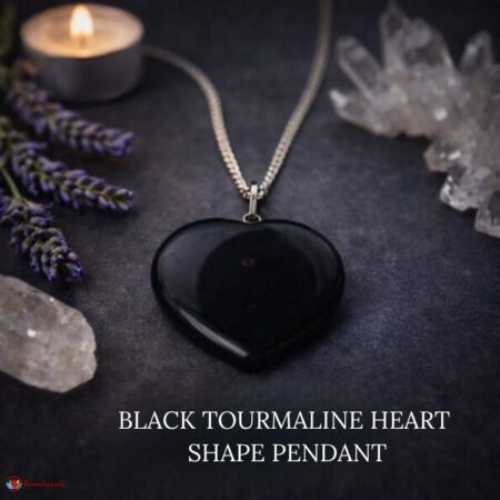 Black Tourmaline Heart Shape Pendant