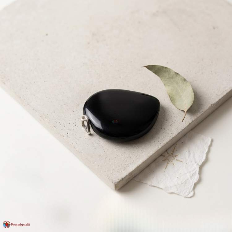 Black Tourmaline Heart Shape Pendant
