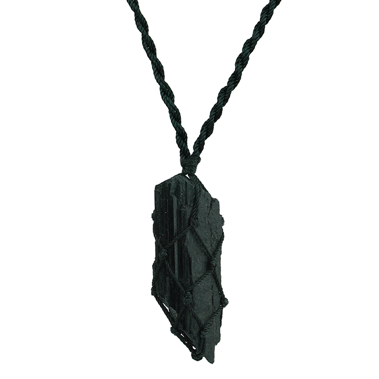 Buy Certified Black Tourmaline Oval Shape Raw Pendant Online- Know Price  and Benefits — My Soul Mantra