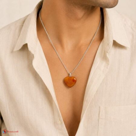 Carnelian Heart Shape Pendant