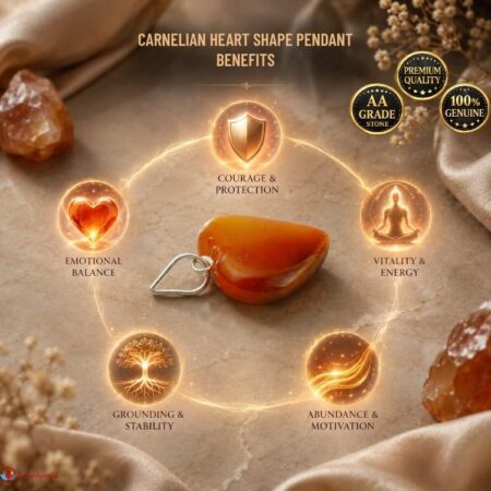 Carnelian Heart Shape Pendant