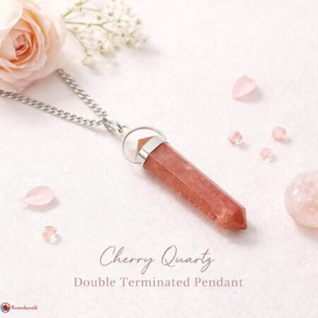 Cherry Quartz Double Terminated Pendant