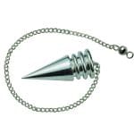 Energized Silver Tone Tear Drop Pendulum
