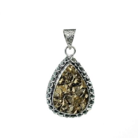 Golden Pyrite Raw Stone Pendant