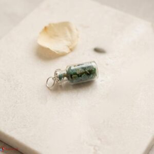 Green Aventurine Chip Stone Bottle Pendant