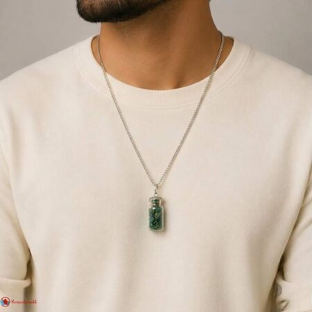 Green Aventurine Chip Stone Bottle Pendant