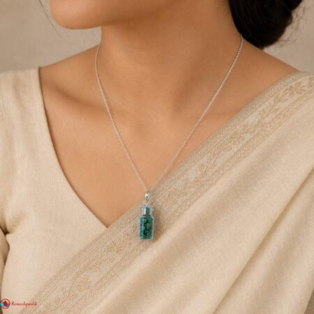 Green Aventurine Chip Stone Bottle Pendant