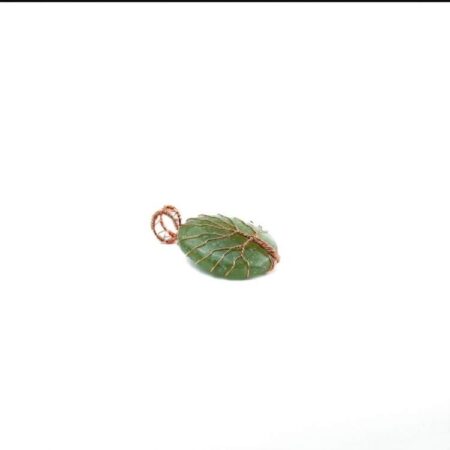 Green Aventurine Oval Shaped Tree Of Life Pendant