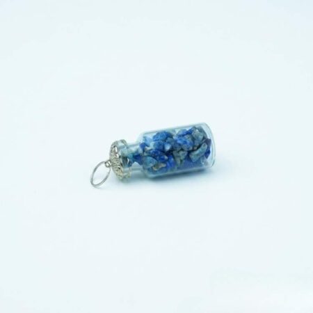Lapis Lazuli Chip Stone Bottle Pendant