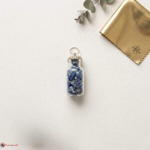 Lapis Lazuli Chip Stone Bottle Pendant