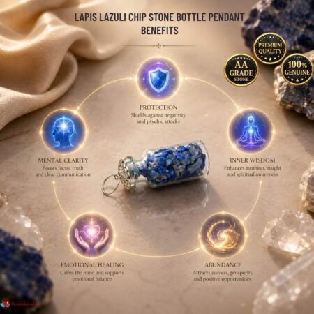 Lapis Lazuli Chip Stone Bottle Pendant