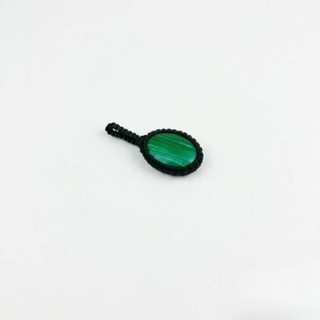 Malachite Macrame Pendant