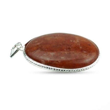 Red Aventurine Oval Shape Pendant