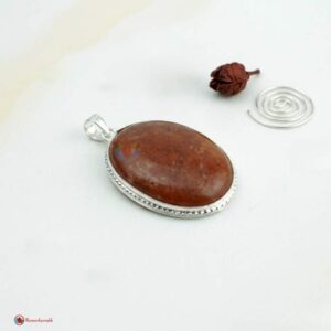 Red Aventurine Oval Shape Pendant