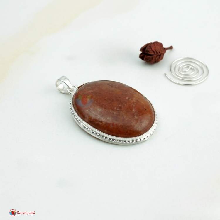 Red Aventurine Oval Shape Pendant