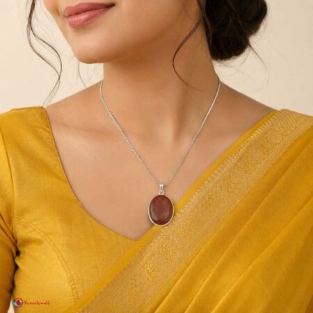 Red Aventurine Oval Shape Pendant