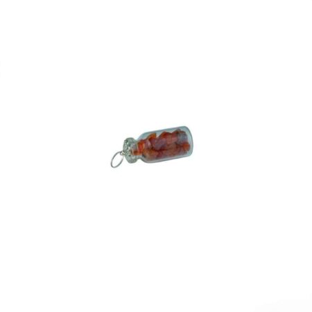 Red Carnelian Chip Stone Bottle Pendant