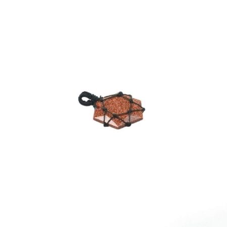 Red Goldstone Thread Cage Wrapped Pendant