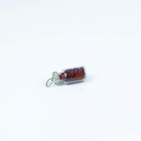 Red Jasper Chip Stone Bottle Pendant