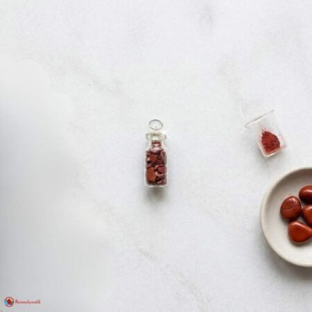 Red Jasper Chip Stone Bottle Pendant