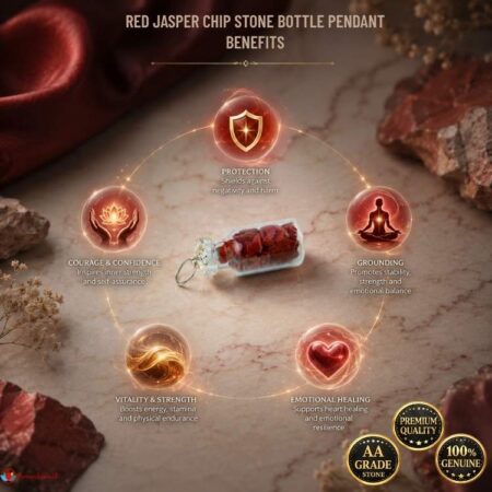 Red Jasper Chip Stone Bottle Pendant
