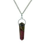 Rhodonite Double Terminated Pendant