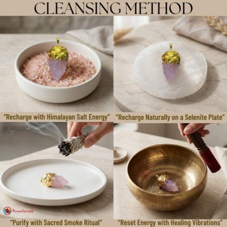 Rose Quartz Big Raw Stone Pendant