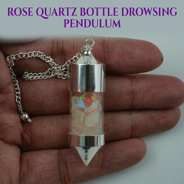 Rose Quartz Bottle Drowsing Pendulum