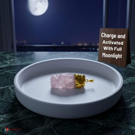 Rose Quartz Small Raw Stone Pendant