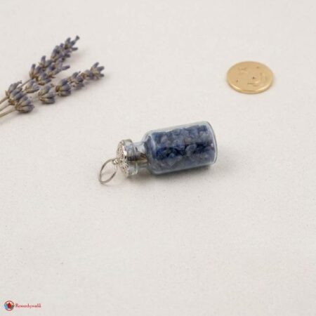 Sodalite Chip Stone Bottle Pendant