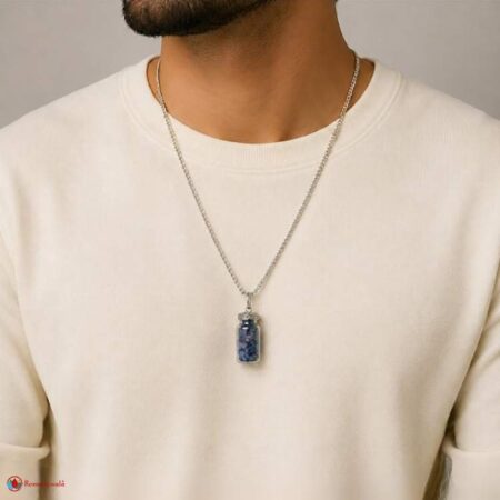 Sodalite Chip Stone Bottle Pendant