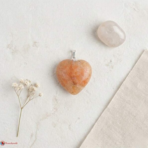 Sunstone Heart Shape Pendant