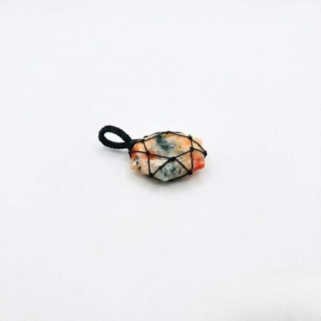 Sunstone Thread Cage Wrapped Pendant