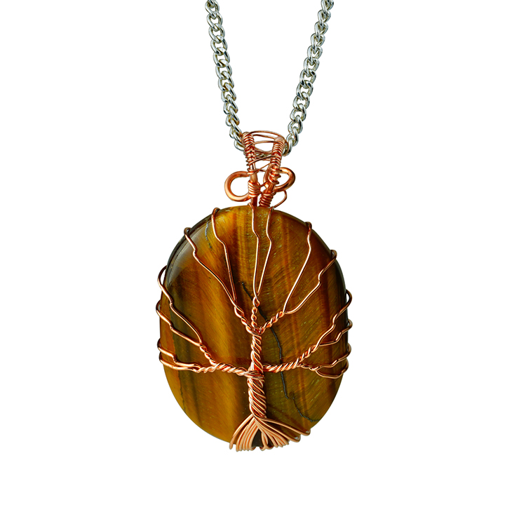 Tigers Eye Necklace on 28