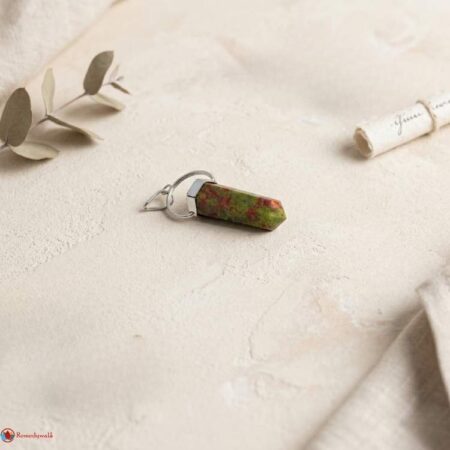 Unakite Double Terminated Pendant